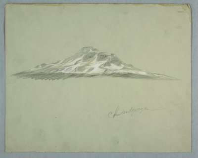 A Chimborazo-hegy hóval borított csúcsa, Ecuador alkotó: Frederic Edwin Church