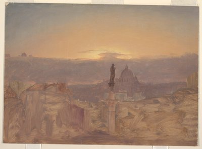 Szent Péter-bazilika a Pincio-ból, Róma alkotó: Frederic Edwin Church