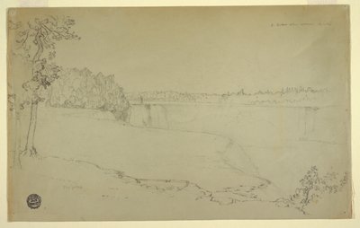 Tanulmányok. A Niagara-vízesés. alkotó: Frederic Edwin Church