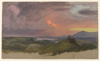 Naplemente a Hudson-völgyben alkotó: Frederic Edwin Church