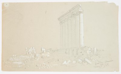 Jupiter temploma napkeltekor, Baalbek alkotó: Frederic Edwin Church