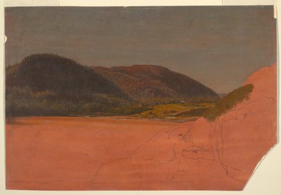 A méhkas és a homokos strand Great Headből, a Mt. Desertből alkotó: Frederic Edwin Church