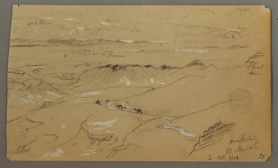 Kilátás Wady el-Arabah-ra alkotó: Frederic Edwin Church
