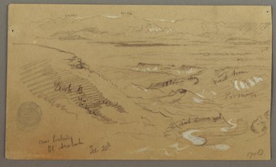 Kilátás Wady el-Arabah-ra alkotó: Frederic Edwin Church