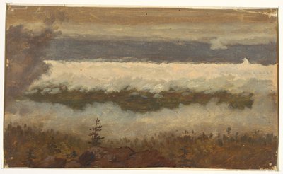 Kilátás a felhőkre a Catskill-hegy tetejéről alkotó: Frederic Edwin Church