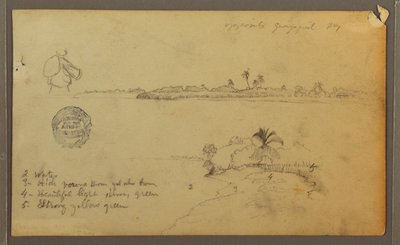 Kilátás a Guayas folyó keleti partjára, Guayaquillal szemben, Ecuadorban alkotó: Frederic Edwin Church