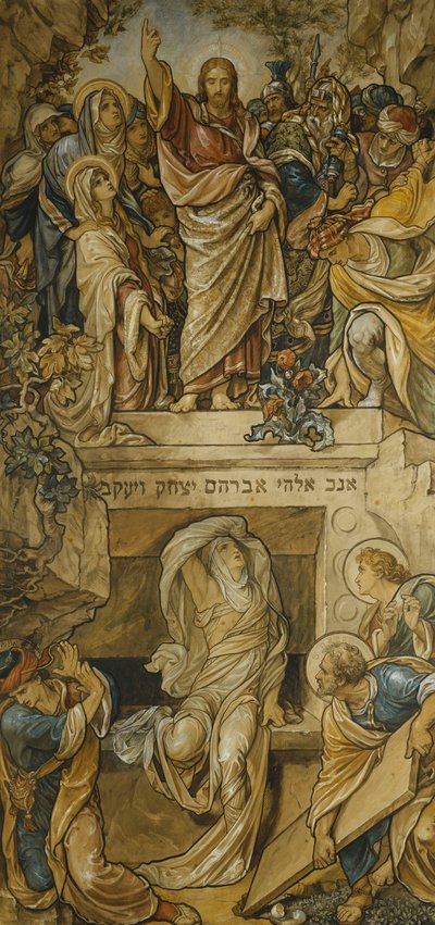 Lázár feltámasztása, alkotó: Frederic James Shields
