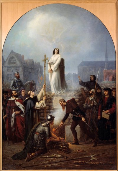 Százéves háború: „” Joan of Arc (1412-1431) gyötrelme, május 30. alkotó: Frederic Legrip