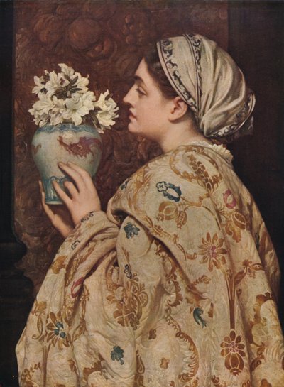 Egy velencei nemes hölgy, 1866, c1915 alkotó: Frederic Leighton