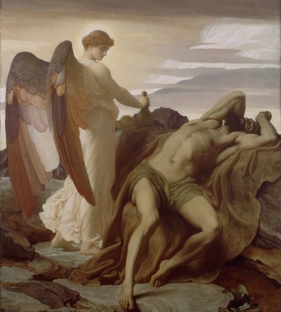 Illés a pusztában alkotó: Frederic Leighton