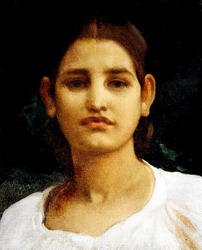 Egy lány feje (olaj, vászon) alkotó: Frederic Leighton