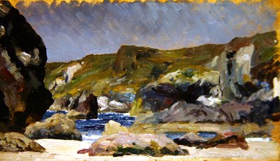 Kynance Cove (olaj a panelen) alkotó: Frederic Leighton