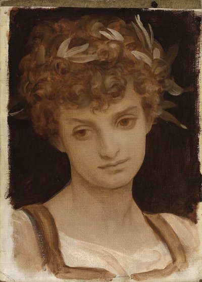 Tanulmány a lány fejéről alkotó: Frederic Leighton