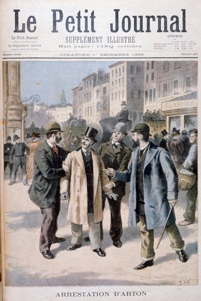 Arton letartóztatása, 1895 alkotó: Frederic Lix