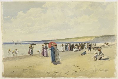 The Beach, 1888 (wc papíron) alkotó: Frederic Marlett Bell-Smith
