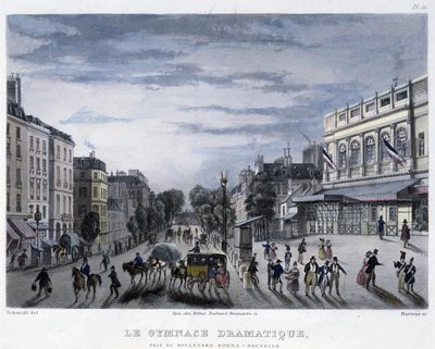 A drámai gimnázium - Martens „”Párizsában 1832-ben”. alkotó: Frederic Martens
