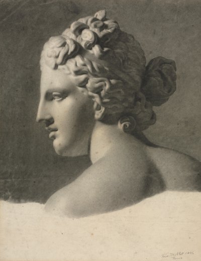 Tanulmány egy gipszöntvényről a la bosse, 1806. alkotó: Frederic Millet