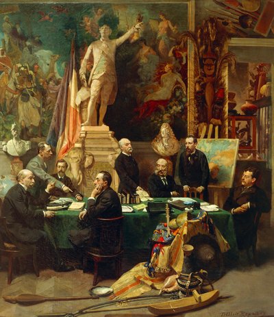 Jules Ferry 1892 novemberében fogadta a kolóniák küldötteit, Frederic Regamey (1849-1925) festménye. Franciaország alkotó: Frederic Regamey