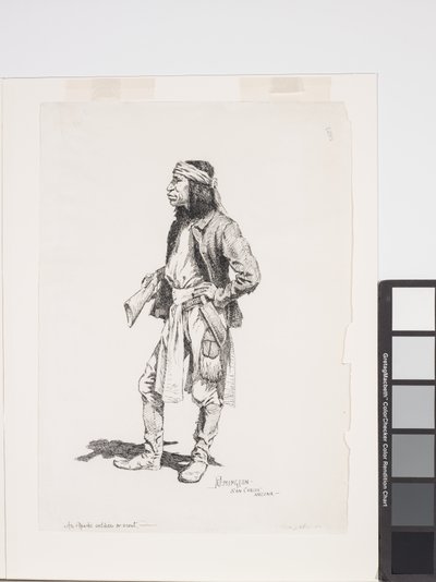 Egy apacs katona, vagy felderítő alkotó: Frederic Remington