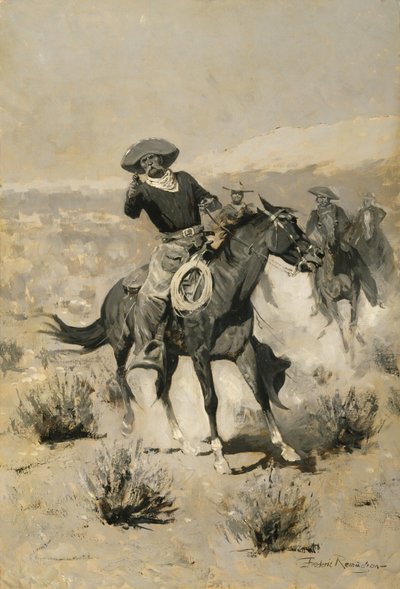 Days on the Range ("Hands Up!") alkotó: Frederic Remington