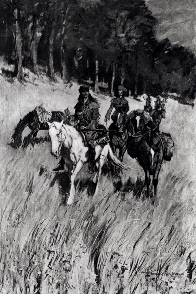 Korai úttörők a Blue Ridge-en, F. H. Wellington metszete, a 