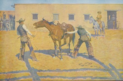 Első leckéje a Colliers Weekly-től, 1903 alkotó: Frederic Remington