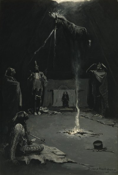 Indián Tűzisten (A gyógyító ló járása) alkotó: Frederic Remington