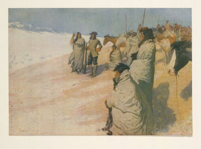 La Verendrye a Colliers Weekly-től, pub. 1906 alkotó: Frederic Remington