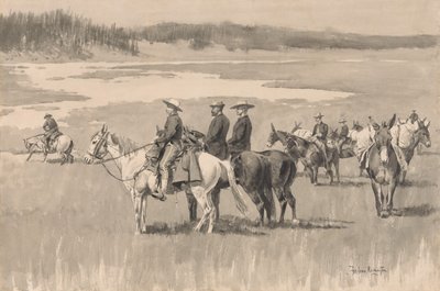A Head-Watersen – Burgess Fordot talál, kb. 1893. alkotó: Frederic Remington