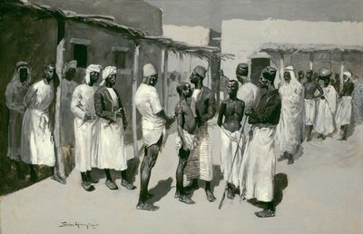 Rabszolgapiac alkotó: Frederic Remington
