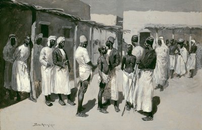 Rabszolgapiac alkotó: Frederic Remington
