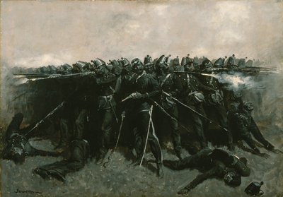 A Gyalogság tér, 1893 körül alkotó: Frederic Remington