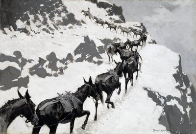 A Mule Pack alkotó: Frederic Remington