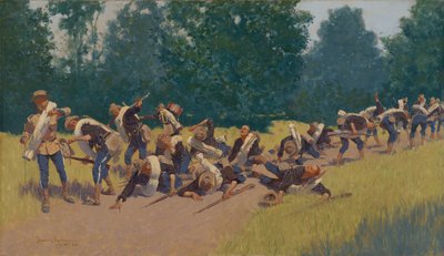 A Scream of Shrapnel a San Juan Hillben alkotó: Frederic Remington