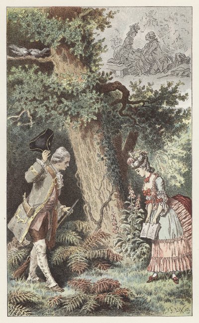 Menjünk ehhez a bájos kis fához (színes litho) alkotó: Frederic Theodore (after) Lix