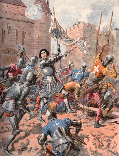 Jeanne of Arc Orléans ostrománál. alkotó: Frederic Theodore Lix