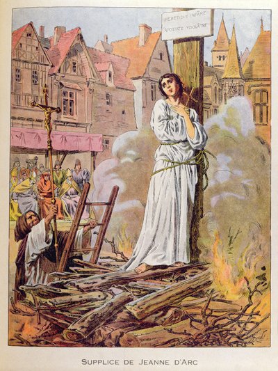Jeanne of Arc a máglyán alkotó: Frederic Theodore Lix