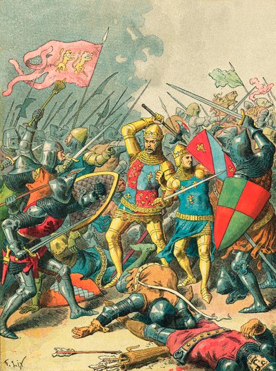 János király a poitiers-i csatában alkotó: Frederic Theodore Lix