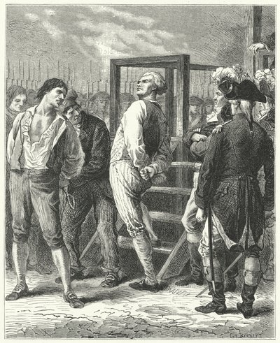 Georges Danton kivégzése, 1794 alkotó: Frederic Theodore Lix