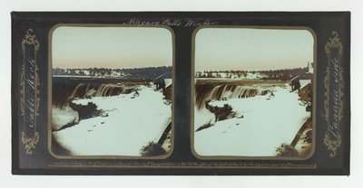Tél, Niagara-vízesés, Table Rock, Kanada oldala alkotó: Frederic and William Langenheim