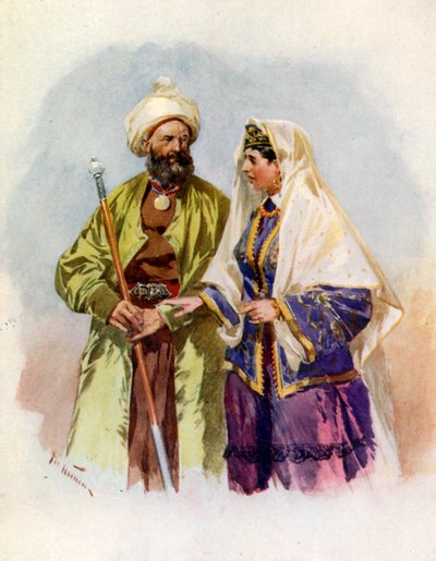 Egy török és felesége alkotó: Frederic de Haenen