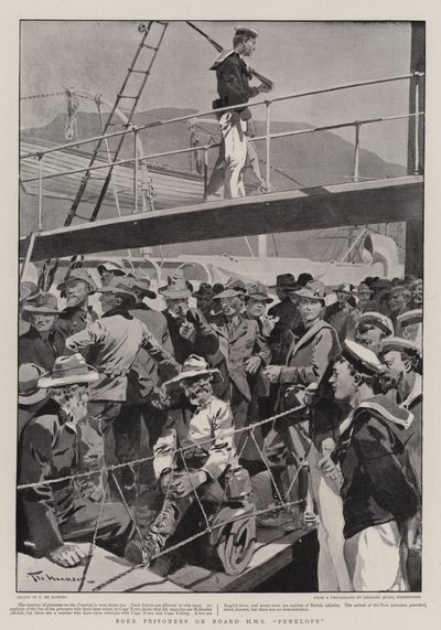 Boer rabok a H M S Penelope fedélzetén alkotó: Frederic de Haenen