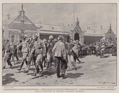 Brit foglyok Pretoriában változó negyedben alkotó: Frederic de Haenen