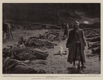 Kampány Dél-Afrikában, Egy éjszakai bivakolás alkotó: Frederic de Haenen