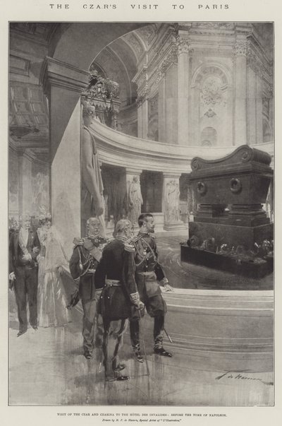 A cár párizsi látogatása alkotó: Frederic de Haenen