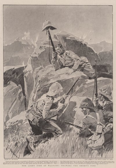 A hadviselés könnyű oldala, az ellenség tüzének vonzása alkotó: Frederic de Haenen