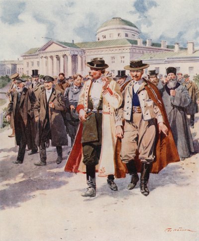A Dooma-t elhagyó képviselők alkotó: Frederic de Haenen