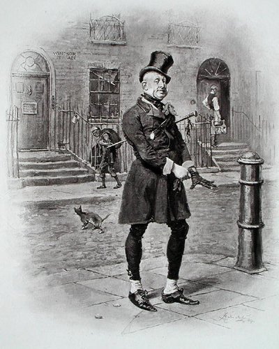 Micawber úr Charles Dickens „David Copperfield” című művéből, 1849-50 alkotó: Frederick (after) Barnard