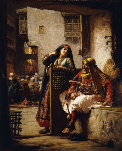 A Főnök látogatása, alkotó: Frederick Arthur Bridgman