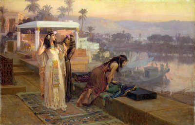 Kleopátra (i.e. 69-30) Philae teraszain, 1896 alkotó: Frederick Arthur Bridgman
